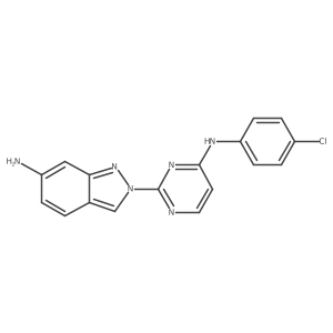 2-[4-(4-Chloro-phenylamino)-pyrimidin-2-yl]-2h-indazol-6-ylamine结构式