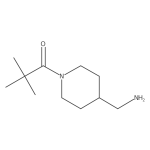 1-[4-(Aminomethyl)piperidin-1-yl]-2,2-dimethylpropan-1-one Structure