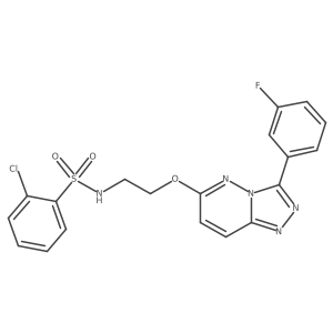 2-chloro-N-(2-((3-(3-fluorophenyl)-[1,2,4]triazolo[4,3-b]pyridazin-6-yl)oxy)ethyl)benzenesulfonamide Structure