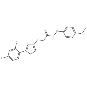 N-{[5-(2,4-difluorophenyl)-1,2-oxazol-3-yl]methyl}-2-(4-methoxyphenoxy)acetamide Structure