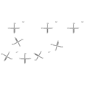 Sodium aluminum phosphate (3:2:8) Structure
