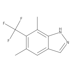 5,7-Dimethyl-6-(trifluoromethyl)-1H-indazole Structure