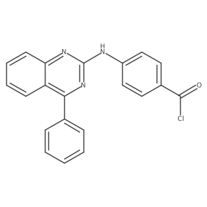 4-(4-Phenylquinazolin-2-ylamino)benzoyl chloride结构式