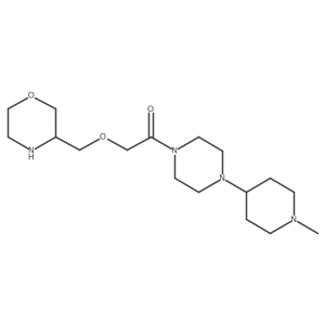 3-({2-[4-(1-Methylpiperidin-4-yl)piperazin-1-yl]-2-oxoethoxy}methyl)morpholine结构式