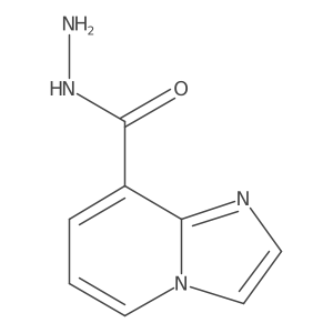 Imidazo[1,2-a]pyridine-8-carbohydrazide结构式