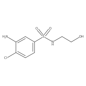 3-Amino-4-chloro-N-(2-hydroxyethyl)benzenesulfonamide Structure