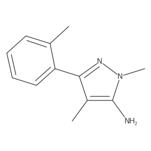 1,4-Dimethyl-3-(o-tolyl)-1h-pyrazol-5-amine结构式