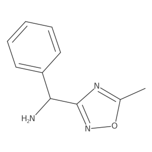 [(5-Methyl-1,2,4-oxadiazol-3-yl)(phenyl)methyl]amine结构式