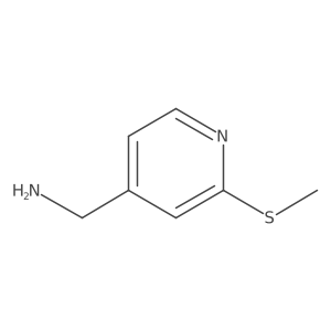[2-(Methylsulfanyl)pyridin-4-yl]methanamine结构式