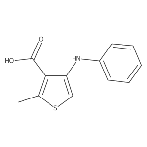 4-Anilino-2-methylthiophene-3-carboxylic acid结构式