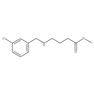 Methyl 4-{[(3-chlorophenyl)methyl]amino}butanoate结构式