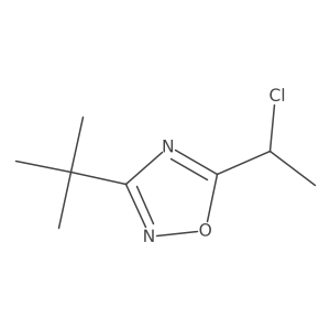 3-Tert-butyl-5-(1-chloroethyl)-1,2,4-oxadiazole Structure