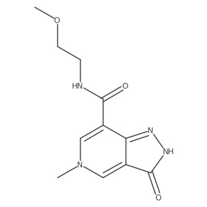 N-(2-methoxyethyl)-5-methyl-3-oxo-3,5-dihydro-2H-pyrazolo[4,3-c]pyridine-7-carboxamide Structure