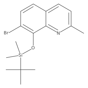 7-Bromo-8-(tert-butyldimethylsilyloxy)-2-methylquinoline Structure