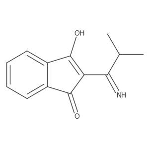 2-(1-Amino-2-methylpropylidene)-1H-indene-1,3(2H)-dione Structure