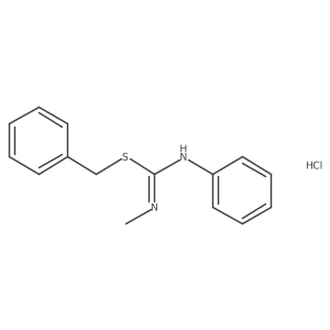 benzyl N-methyl-N'-phenylimidothiocarbamate hydrochloride结构式