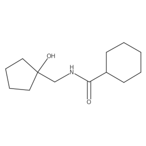 N-[(1-hydroxycyclopentyl)methyl]cyclohexanecarboxamide结构式