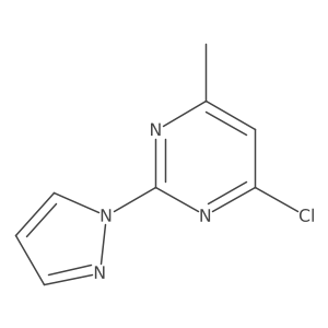 4-Chloro-6-methyl-2-(1H-pyrazol-1-YL)pyrimidine Structure