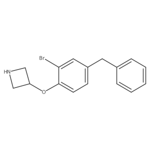 3-(4-Benzyl-2-bromophenoxy)azetidine结构式