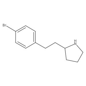 2-[2-(4-Bromophenyl)ethyl]pyrrolidine Structure