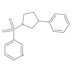 3-((3-Phenylpyrrolidin-1-yl)sulfonyl)pyridine结构式