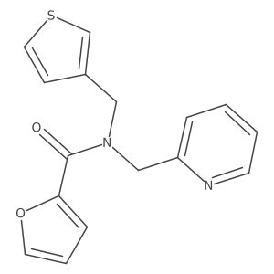 N-(pyridin-2-ylmethyl)-N-(thiophen-3-ylmethyl)furan-2-carboxamide结构式