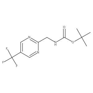 tert-Butyl ((5-(trifluoromethyl)pyrimidin-2-yl)methyl)carbamate结构式