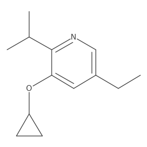 3-Cyclopropoxy-5-ethyl-2-isopropylpyridine结构式