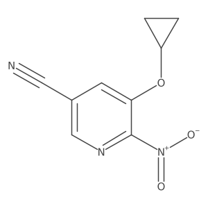5-Cyclopropoxy-6-nitronicotinonitrile Structure