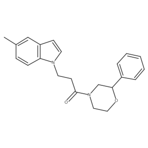 3-(5-methyl-1H-indol-1-yl)-1-(2-phenylmorpholin-4-yl)propan-1-one Structure