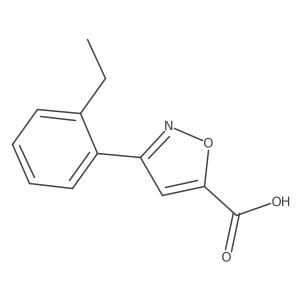 3-(2-Ethylphenyl)isoxazole-5-carboxylic acid Structure