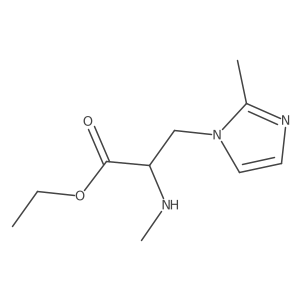 ethyl 3-(2-methyl-1H-imidazol-1-yl)-2-(methylamino)propanoate Structure