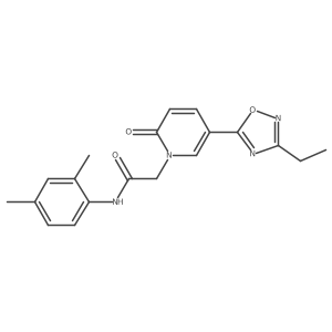 N-(2,4-dimethylphenyl)-2-(5-(3-ethyl-1,2,4-oxadiazol-5-yl)-2-oxopyridin-1(2H)-yl)acetamide结构式