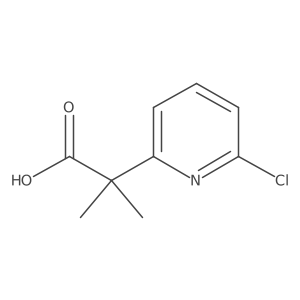 2-(6-Chloropyridin-2-YL)-2-methylpropanoic acid Structure
