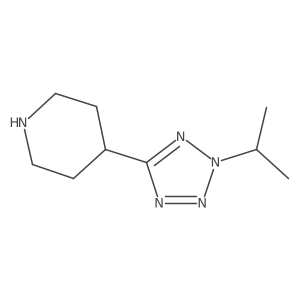 4-(2-isopropyl-2H-tetrazol-5-yl)piperidine结构式