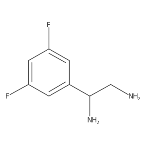 1-(3,5-Difluorophenyl)ethane-1,2-diamine结构式