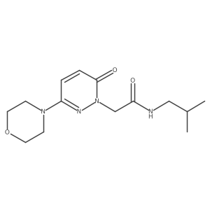 N-(2-methylpropyl)-2-[3-(morpholin-4-yl)-6-oxopyridazin-1(6H)-yl]acetamide Structure