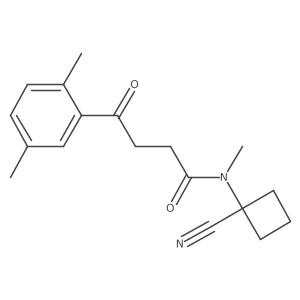 N-(1-cyanocyclobutyl)-4-(2,5-dimethylphenyl)-N-methyl-4-oxobutanamide Structure