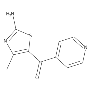 (2-Amino-4-methyl-1,3-thiazol-5-yl)(4-pyridinyl)methanone结构式