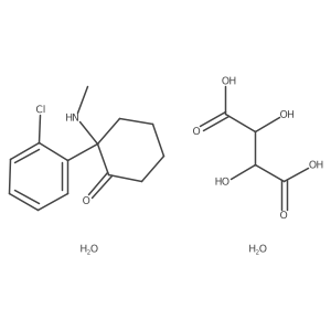 Esketamine tartrate dihydrate结构式