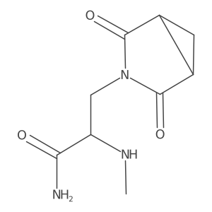 3-(2,4-Dioxo-3-azabicyclo[3.1.0]hexan-3-yl)-2-(methylamino)propanamide Structure