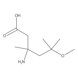 3-Amino-5-methoxy-3,5-dimethylhexanoic acid Structure