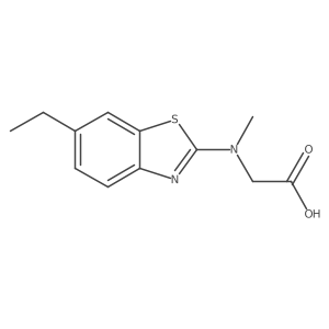 N-(6-ethyl-1,3-benzothiazol-2-yl)-N-methylglycine Structure