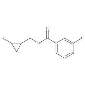 (2-Methylcyclopropyl)methyl 2-fluoropyridine-4-carboxylate Structure