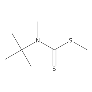 Carbamodithioic acid, (1,1-dimethylethyl)methyl-, methyl ester结构式