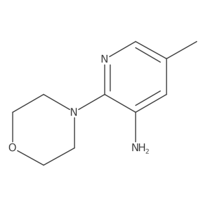 5-Methyl-2-(4-morpholinyl)-3-pyridinamine Structure