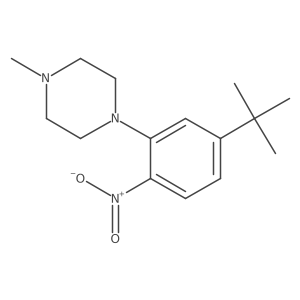 1-(5-Tert-butyl-2-nitrophenyl)-4-methylpiperazine结构式