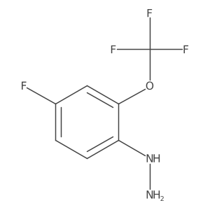 1-(4-Fluoro-2-(trifluoromethoxy)phenyl)hydrazine结构式