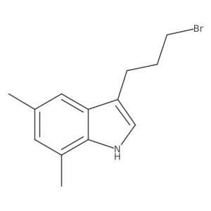 3-(3-Bromo-propyl)-5,7-dimethyl-1H-indole Structure
