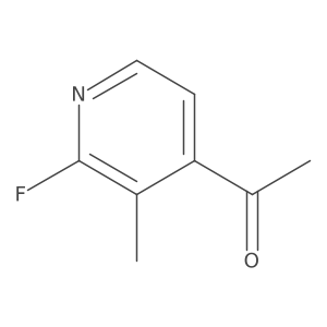 1-(2-Fluoro-3-methylpyridin-4-YL)ethanone结构式